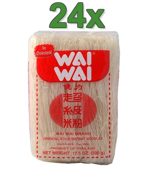 Spaghetti di riso - WAI WAI. 24x 500g.